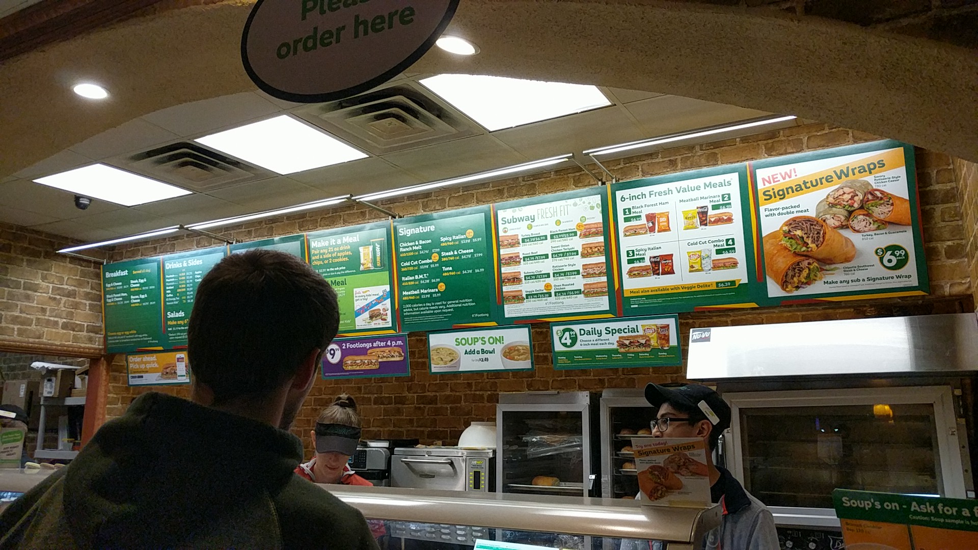Subway Menu