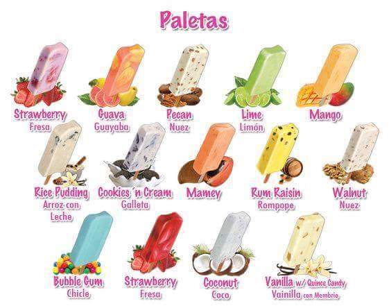 La Michoacana Delicious Menu