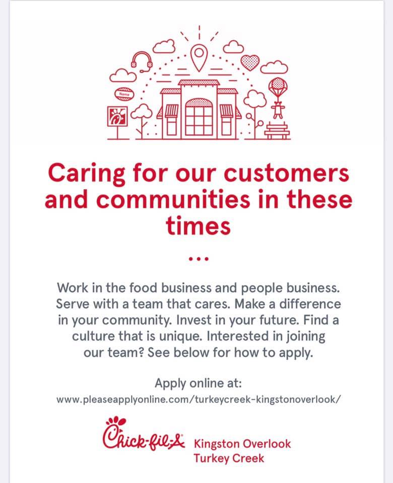 Chick-fil-A 11068 Parkside Dr, Knoxville