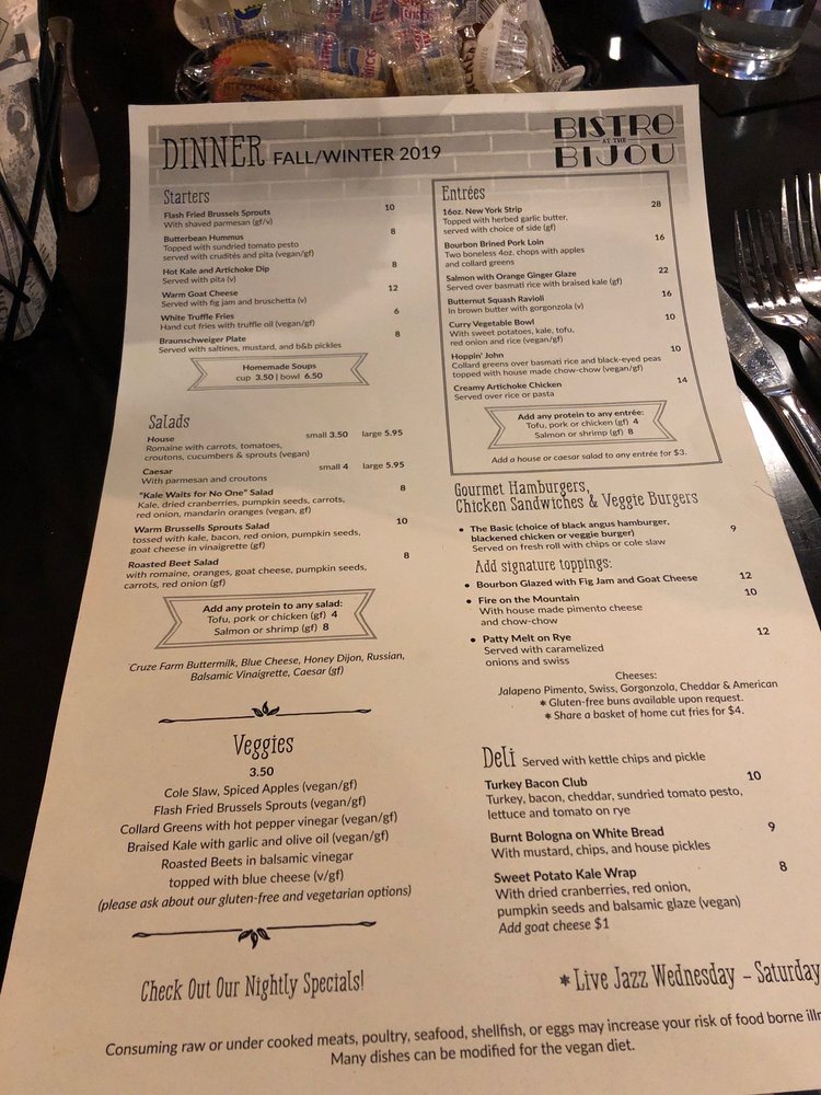 Bistro At the Bijou 807 S Gay St, Knoxville