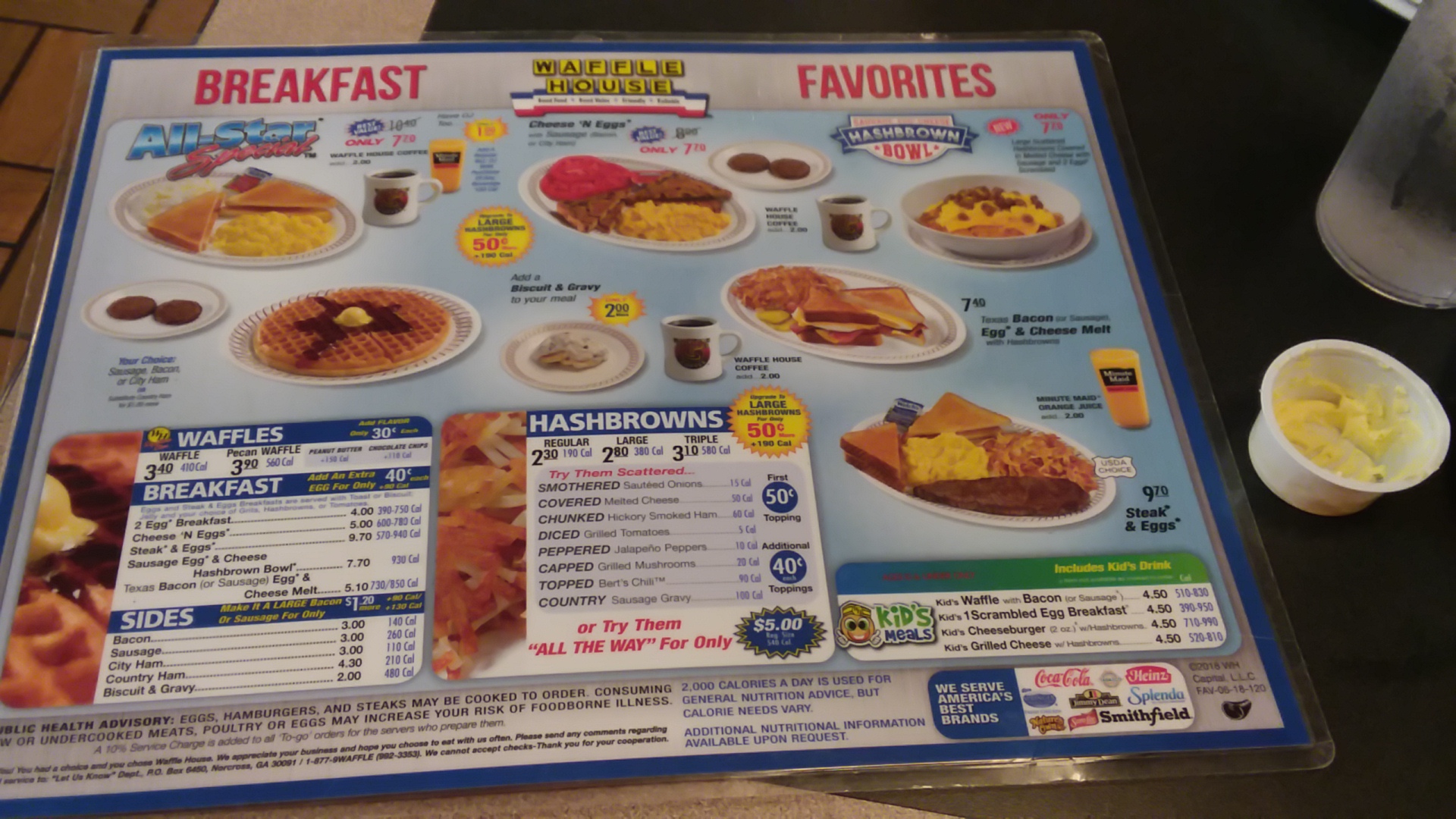 Waffle House Menu