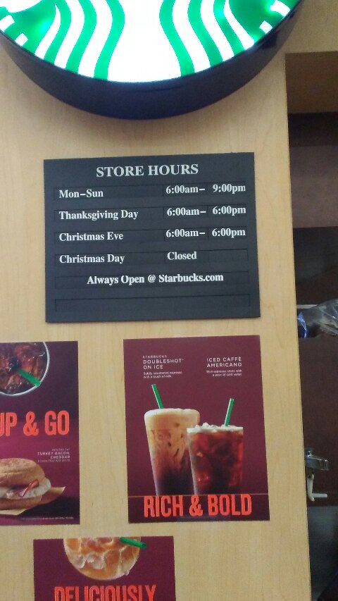 Starbucks Menu