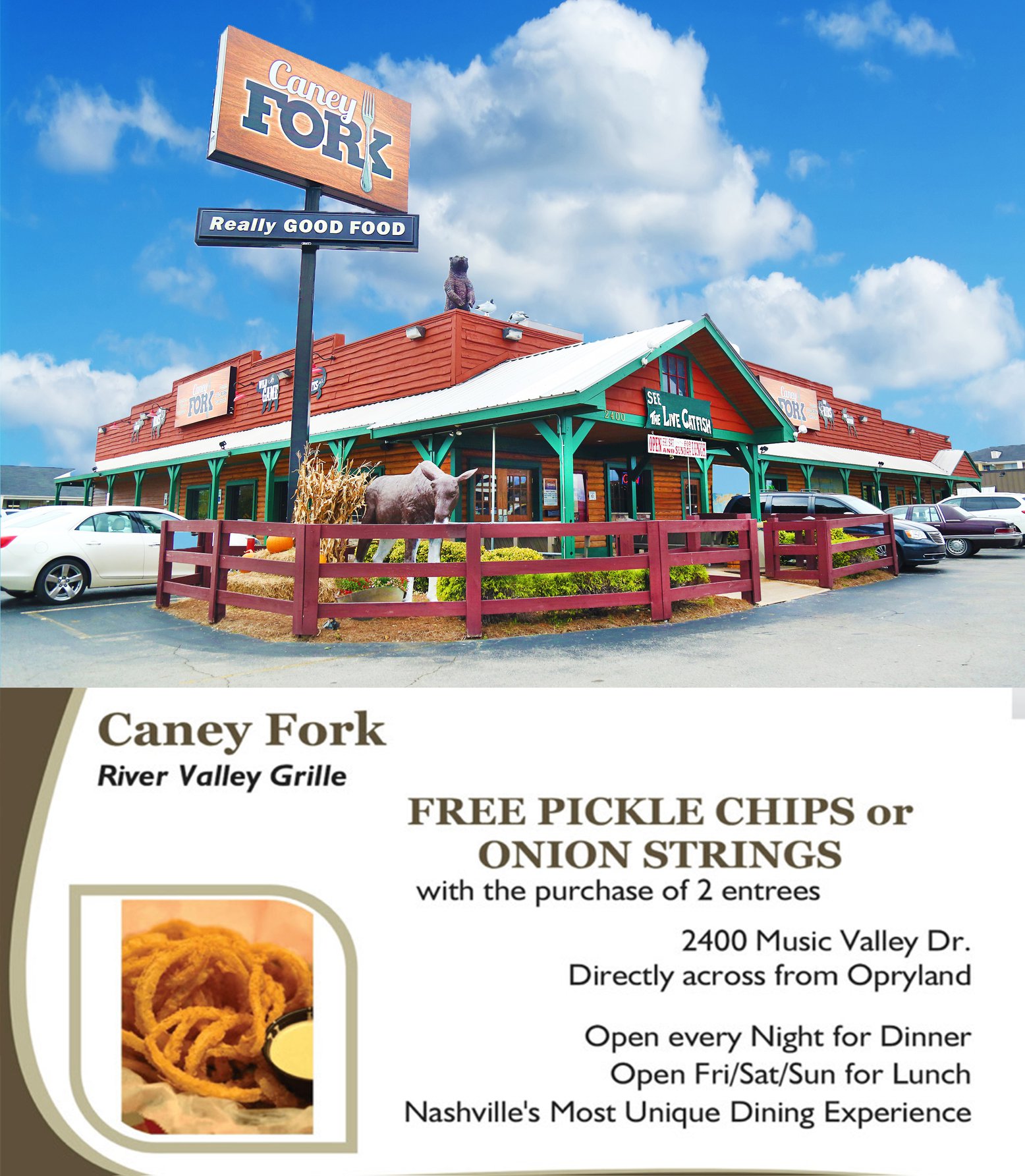Caney Fork River Valley Grille 2400 Music Valley Dr, Nashville