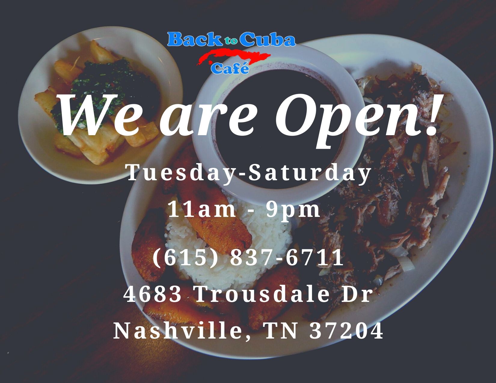 Back To Cuba Café 4683 Trousdale Dr, Nashville