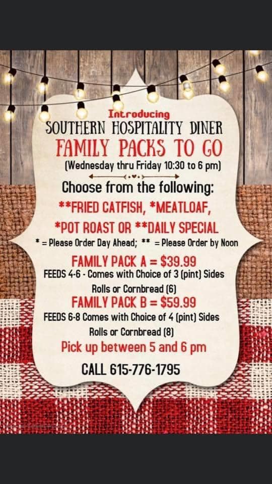Southern Hospitality Diner 7301 Nolensville Rd, Nolensville