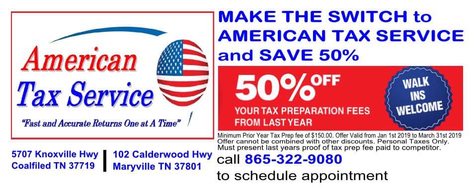 American Tax Service 5707 Knoxville Hwy, Oliver Springs Tennessee 37840