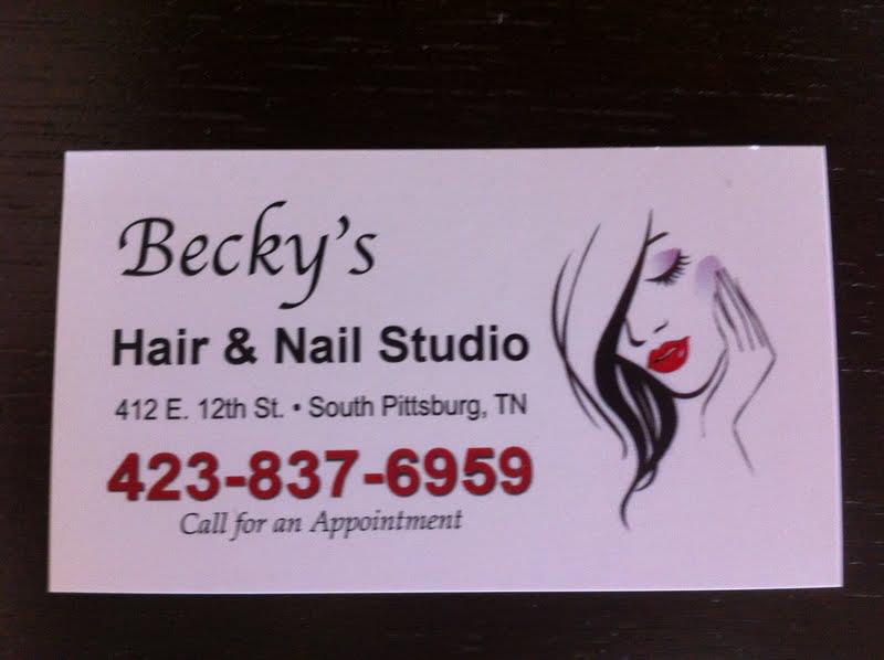 Becky's Hair & Nail Studio 412 12th St N, South Pittsburg Tennessee 37380