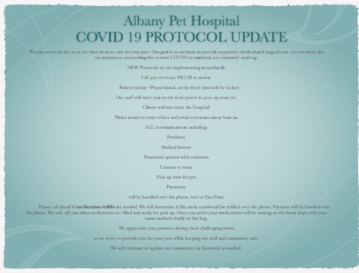 Salt Creek Veterinary Hospital 6420 US-180 West, Albany Texas 76430