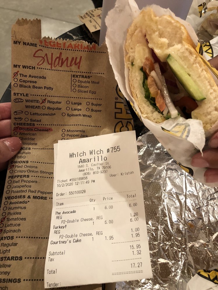 Which Wich Superior Sandwiches Toot'n Totum, 1540 S Coulter St, Amarillo