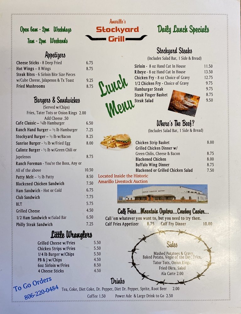 Amarillo's Stockyard Grill 101 S Manhattan St, Amarillo