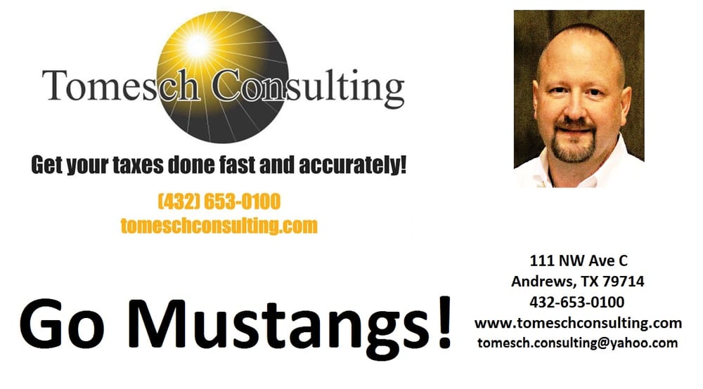 Tomesch Consulting LLC 501 SE Mustang Dr, Andrews Texas 79714