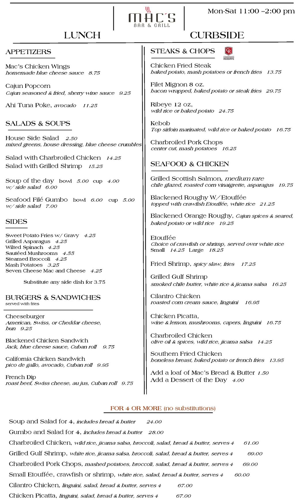 Mac's Bar & Grill 6077 Interstate 20 W, Arlington