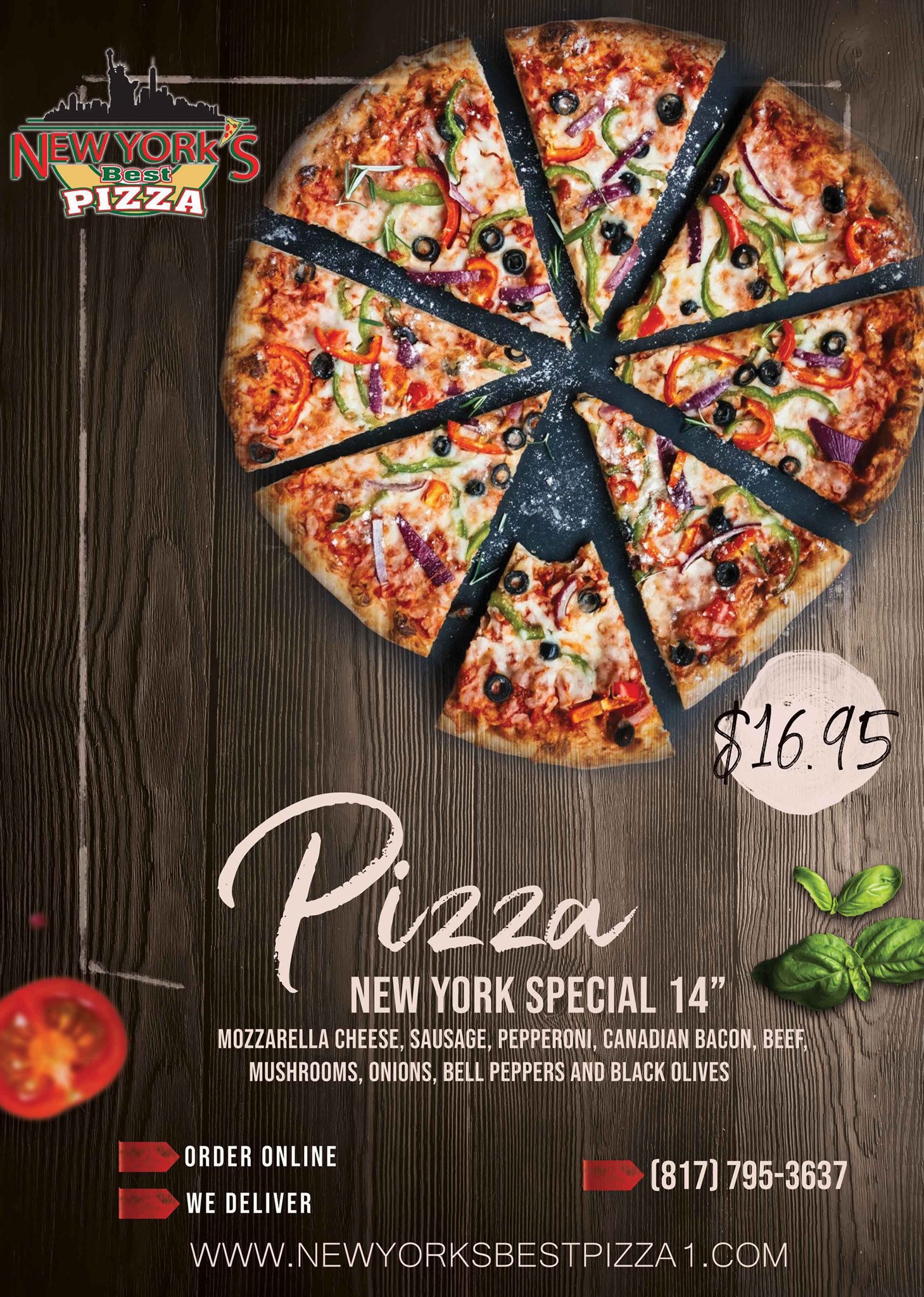 New York's Best Pizza 2107 Sherry St, Arlington