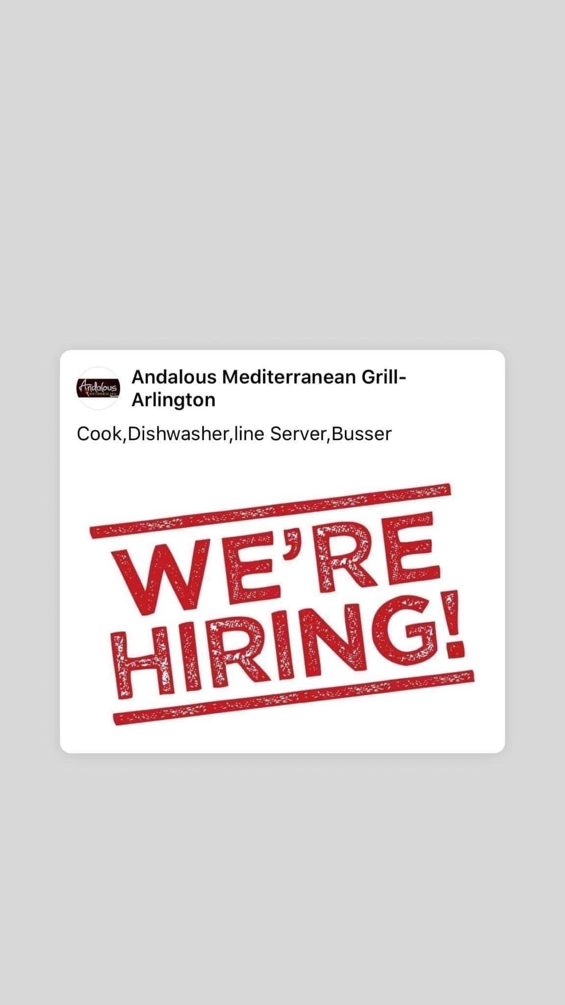Andalous Mediterranean Grill 457 E Interstate 20 #101, Arlington