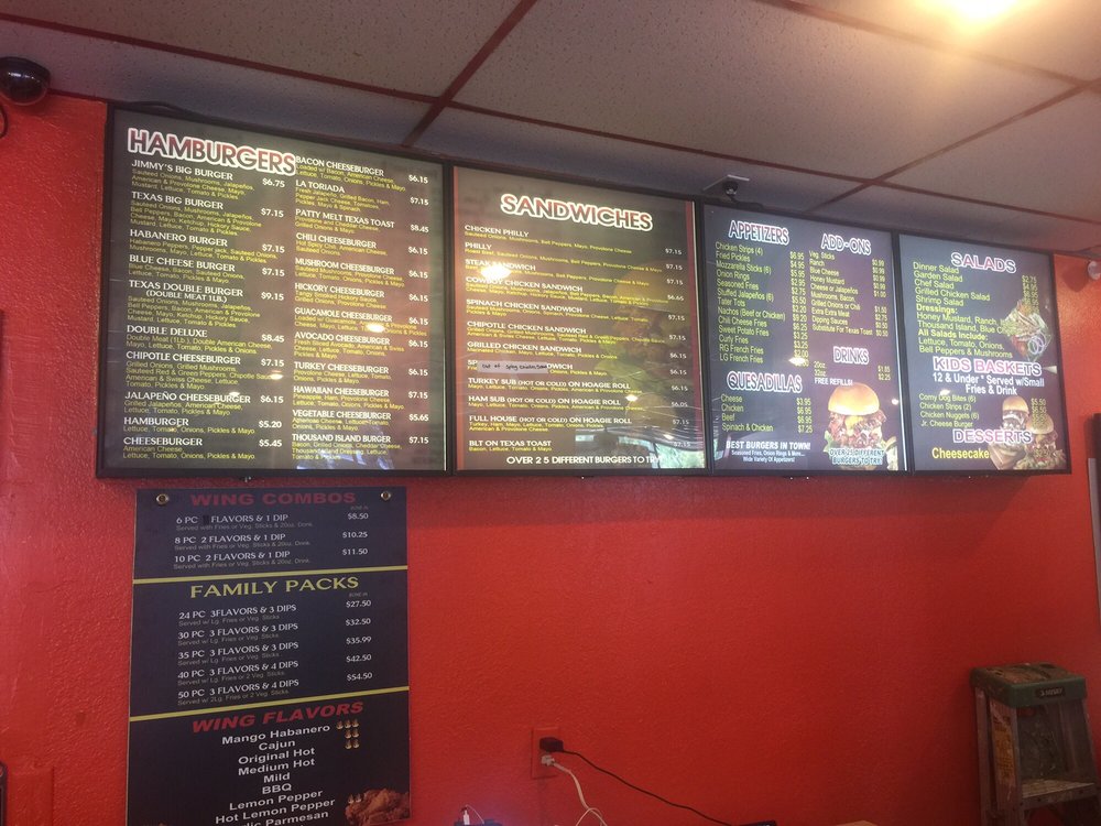 JIMMY'S BIG BURGERS 2500 E Abram St #100, Arlington