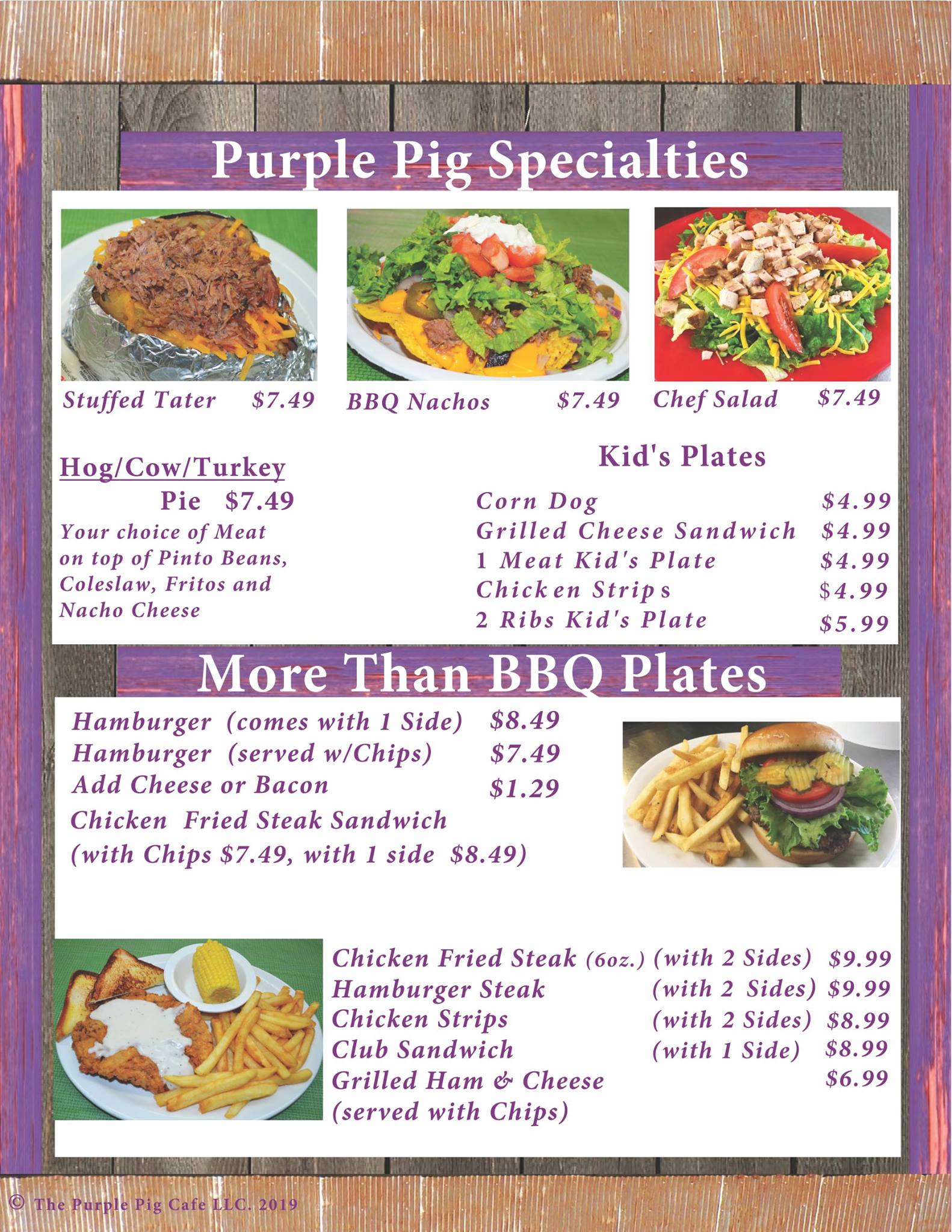 Purple Pig Cafe #2 113 W Longview St, Arp