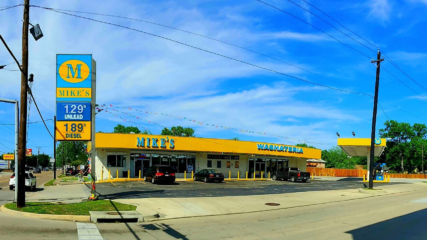 Mike's gas station and laundromat