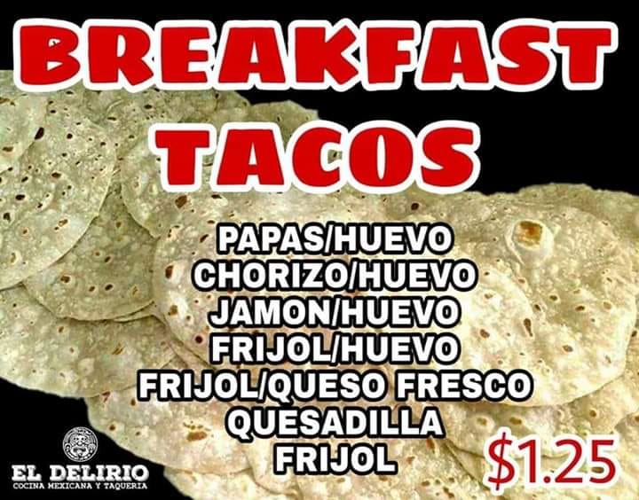 El Delirio Cocina Mexicana Y Taqueria 1225 North Expressway #4a, Brownsville