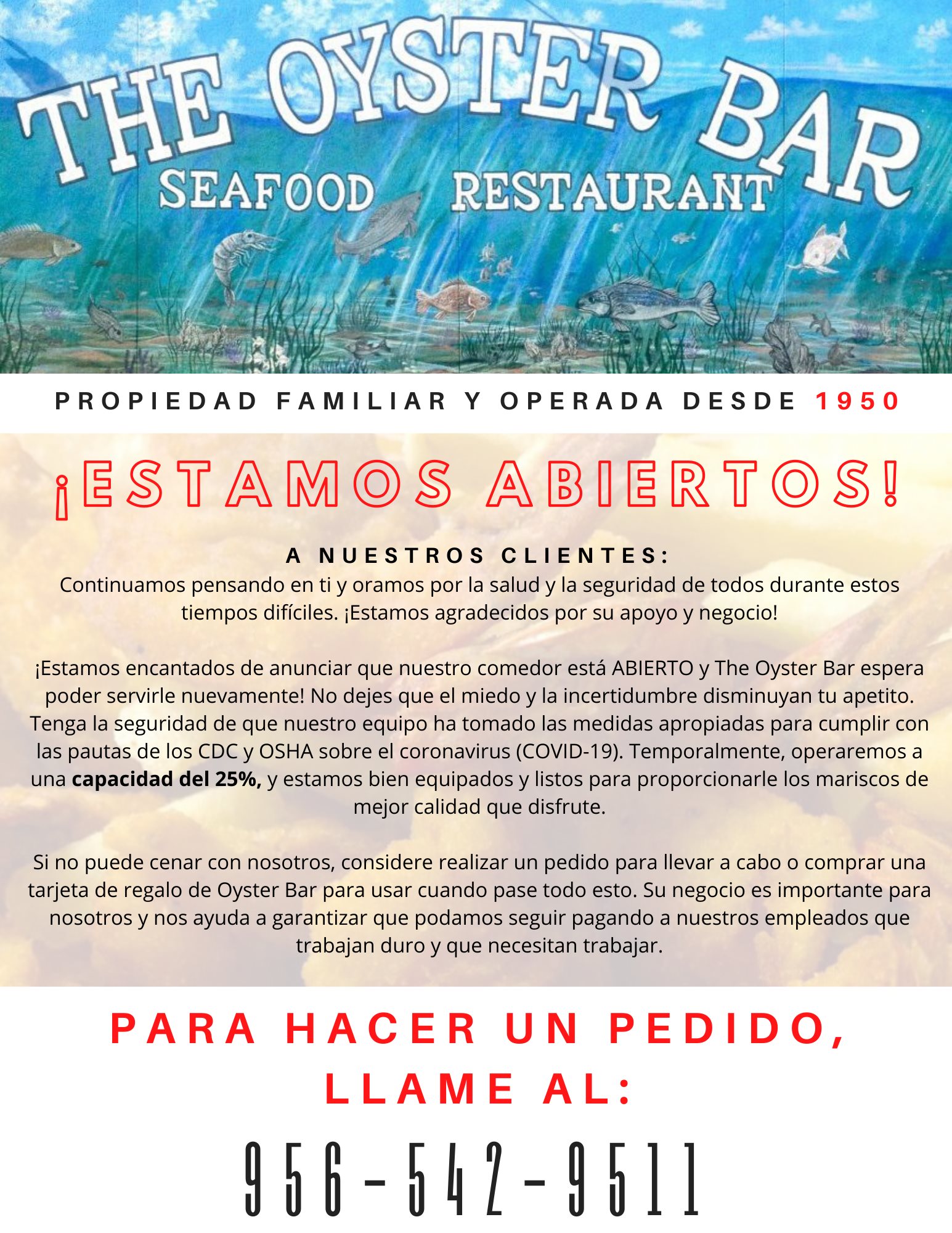 The Oyster Bar 153 Paredes Line Rd, Brownsville
