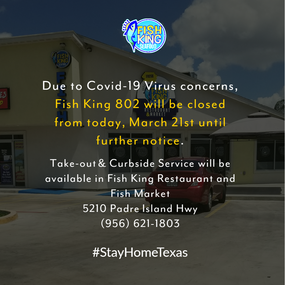 Fish King Seafood Restaurant 802 975 W Ruben M Torres Sr Blvd Suite 5, Brownsville