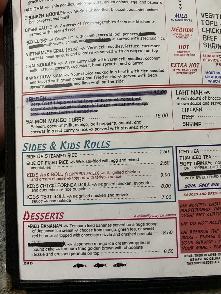 Oyshi Sushi 14902 Trinity River Dr #4, Corpus Christi