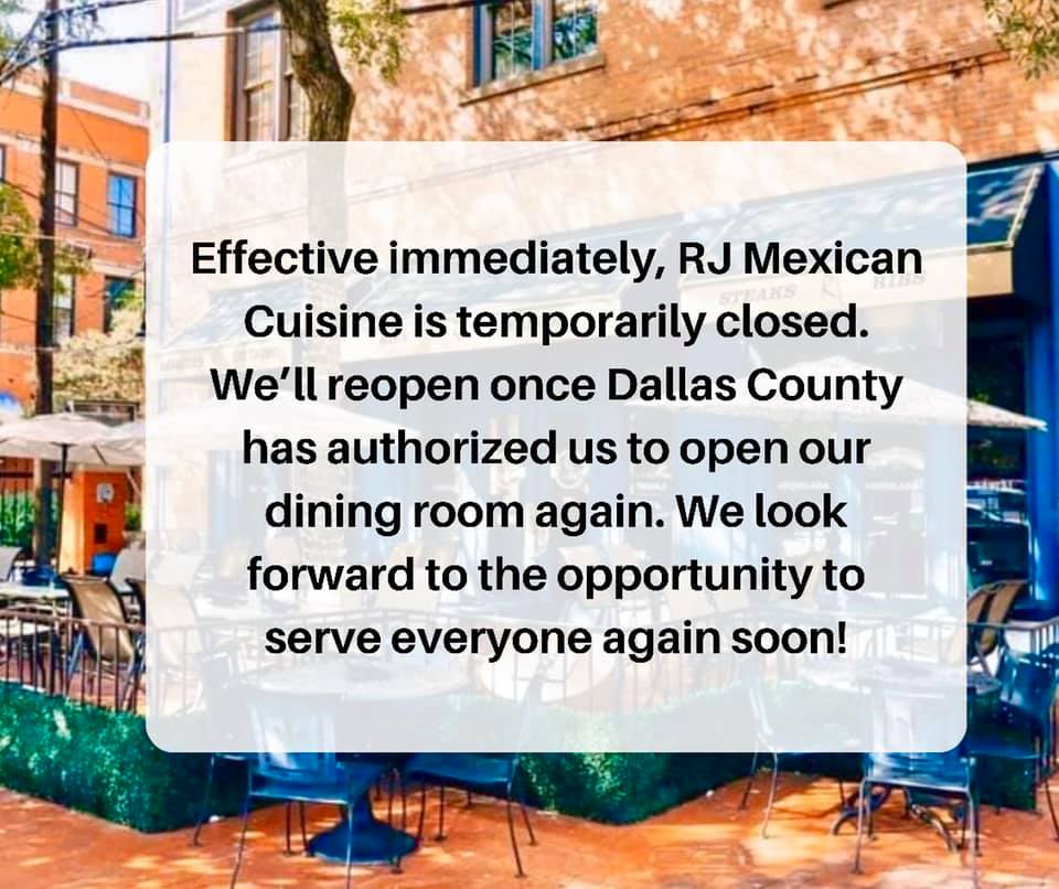 Rj Mexican Cuisine 1701 N Market St, Dallas