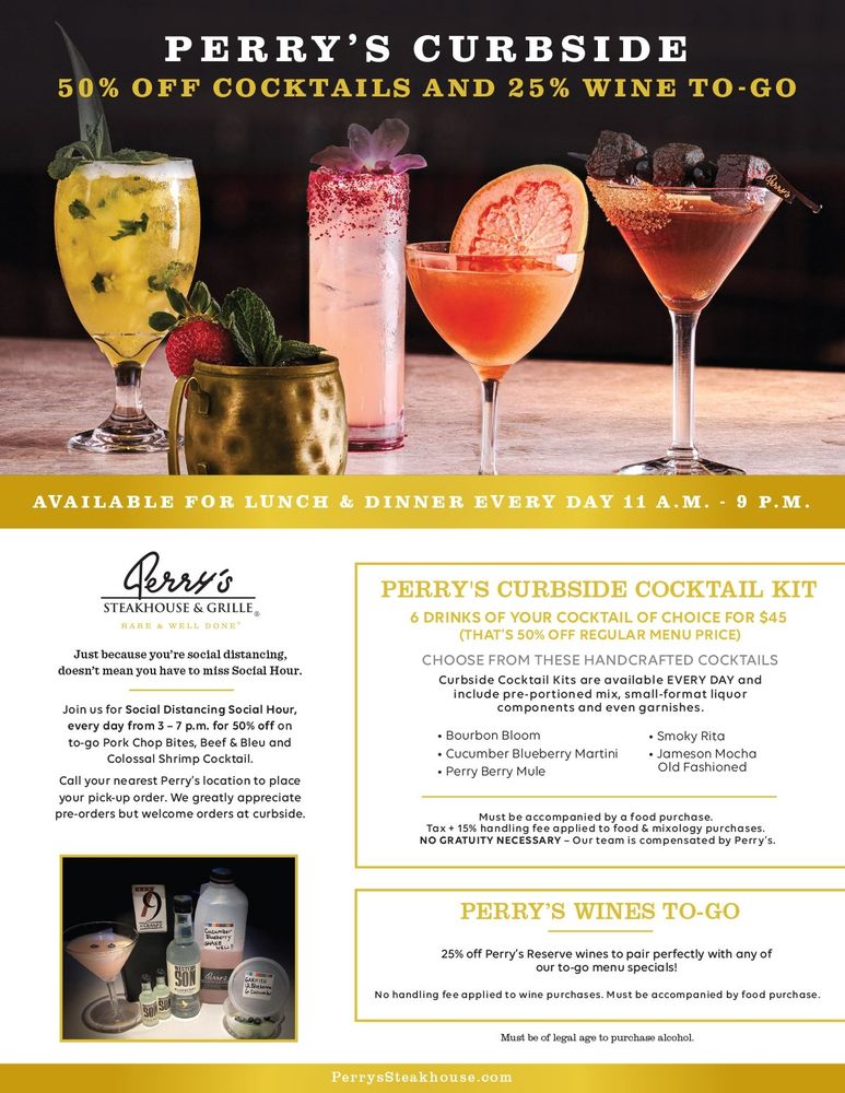 Perry's Steakhouse & Grille 2100 Olive St, Dallas