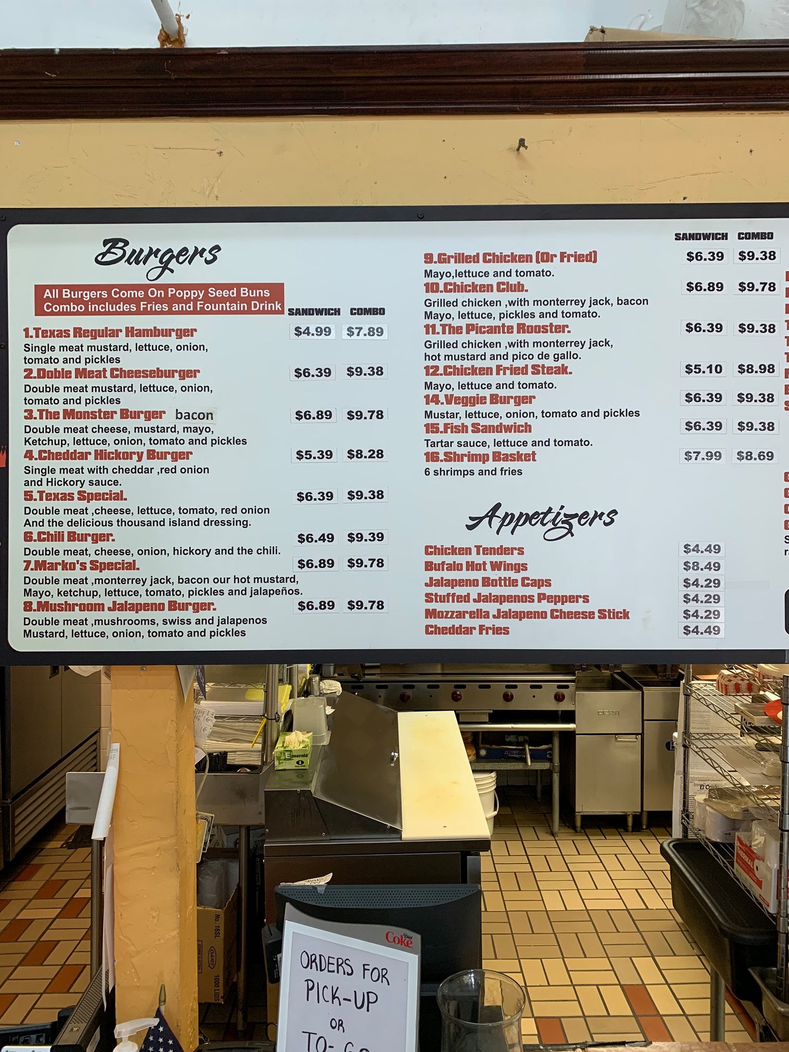 Flaming Burger 11255 Garland Rd, Dallas