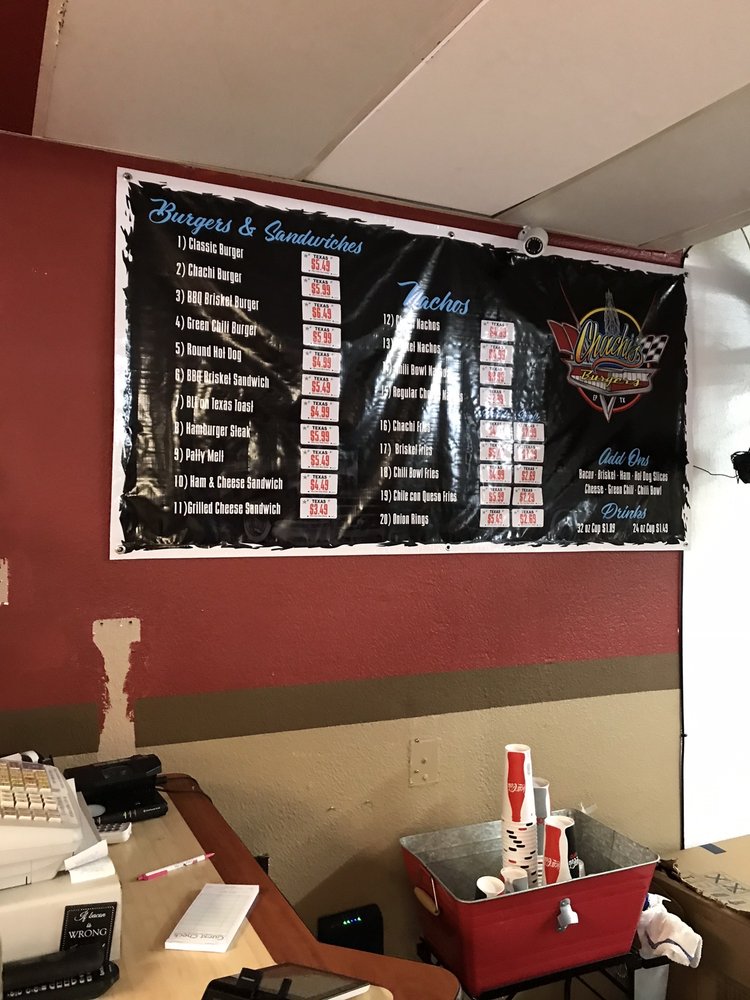 Chachi's Burgers 10176 McCombs St, El Paso