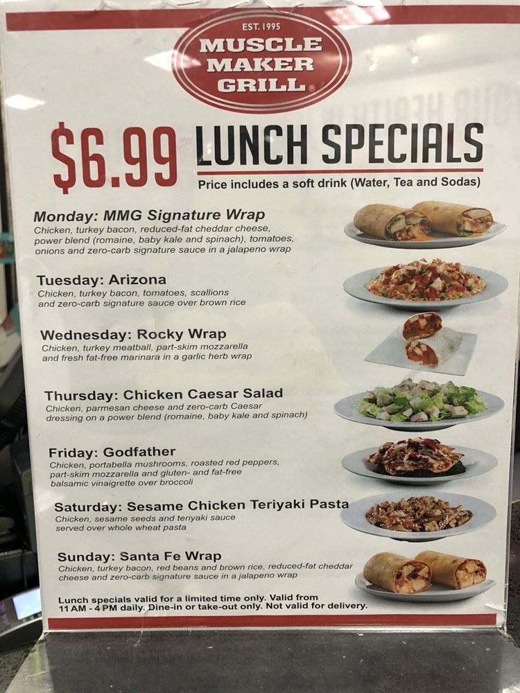 Muscle Maker Grill 1613 Pleasonton Rd suite b 129, Fort Bliss
