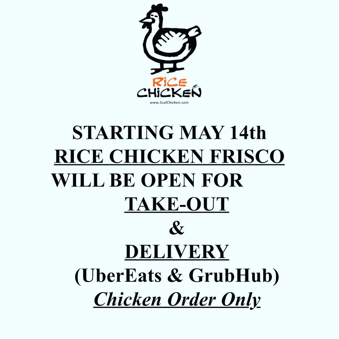 Rice Chicken (Frisco) 9292 Warren Pkwy #350, Frisco