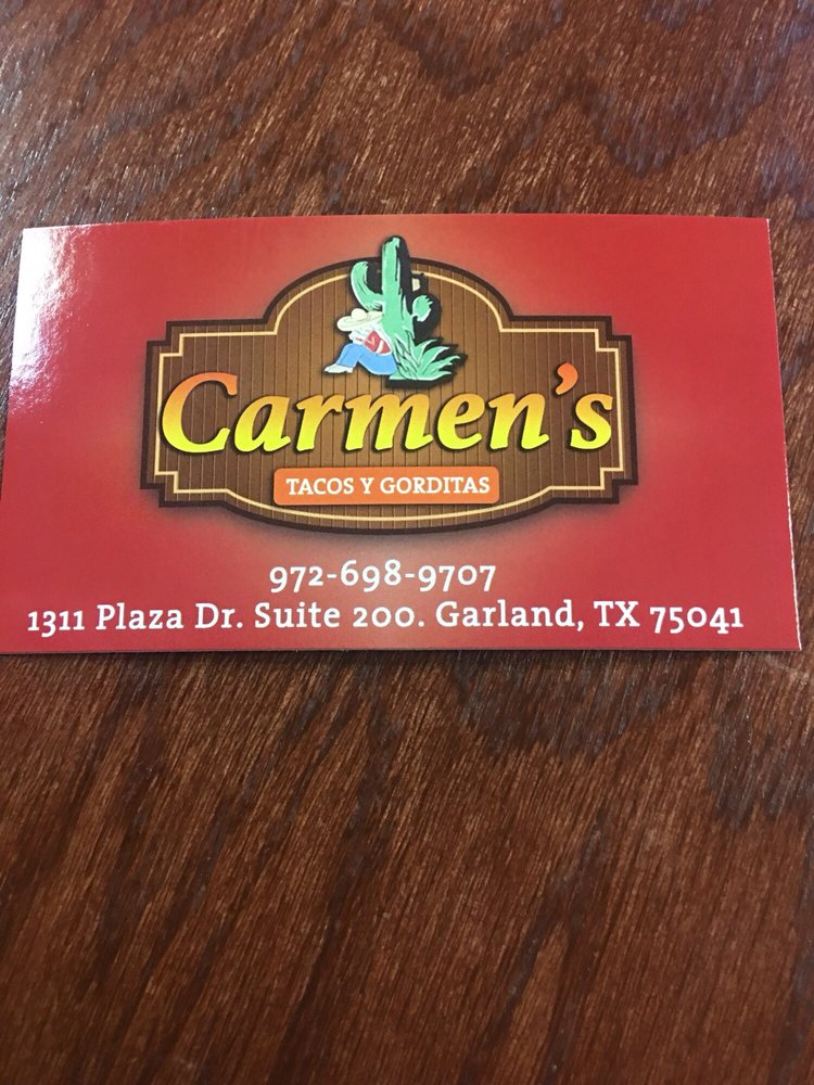 Carmen's Tacos Y Gorditas 1311 Marketplace Dr #200, Garland