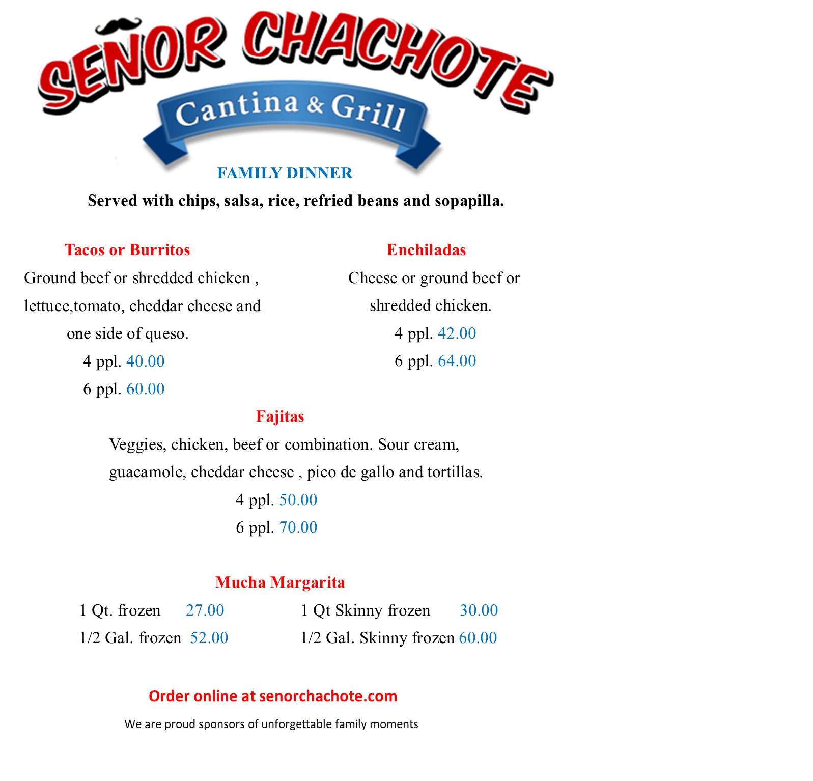 Señor Chachote Cantina and Grill 7602 N Jupiter Rd, Garland