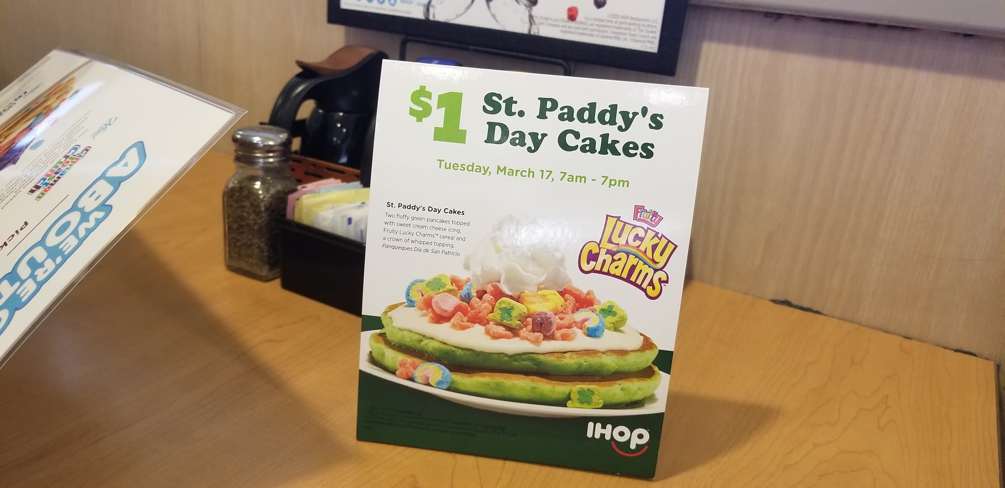 IHOP Menu