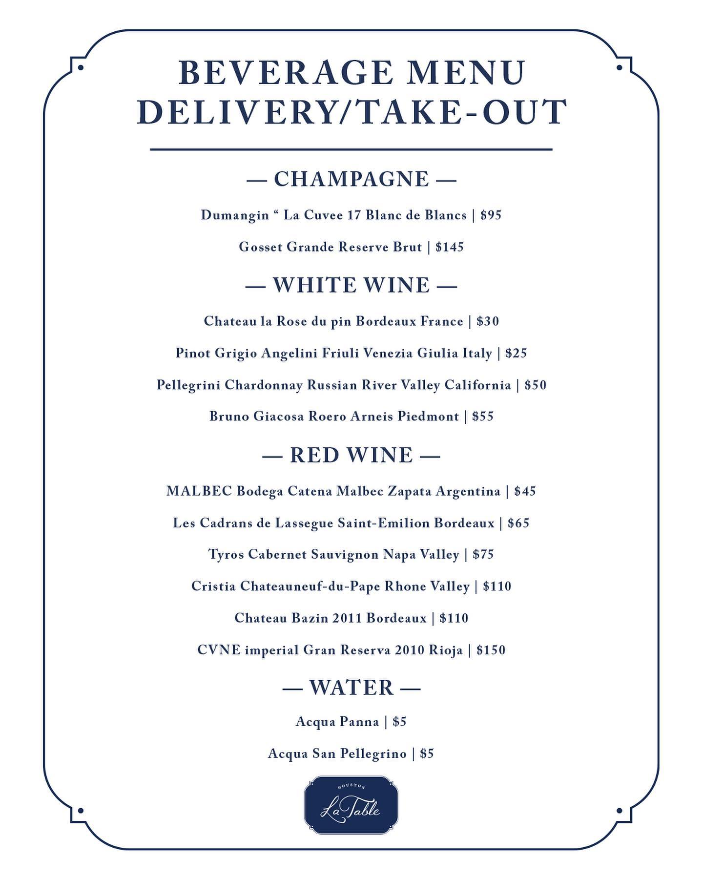 La Table Houston 1800 Post Oak Blvd #6110, Houston