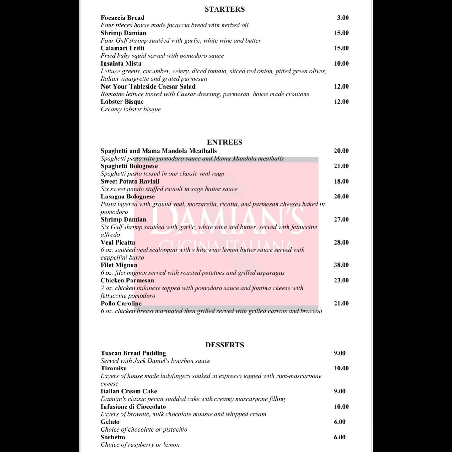 Damian's Cucina Italiana 3011 Smith St, Houston