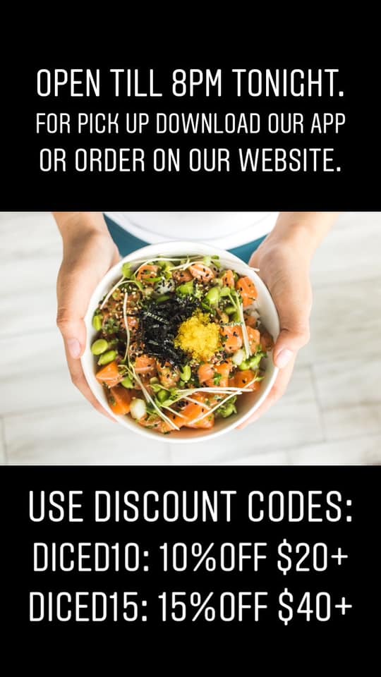Diced Poke Houston 917 Winbern St suite a, Houston
