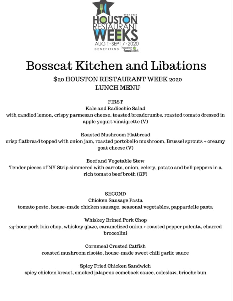 Bosscat Kitchen & Libations 4310 Westheimer Rd #150, Houston
