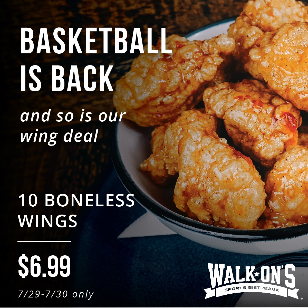 Walk-On's Sports Bistreaux 3165 Regent Blvd, Irving