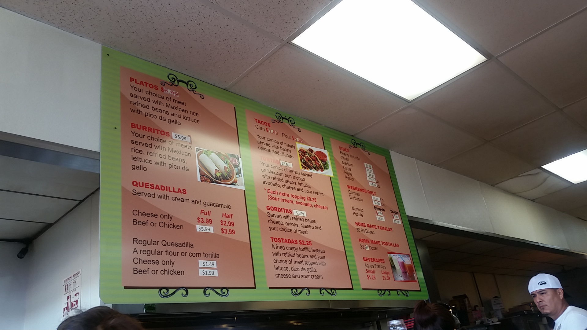 Guerrerense Bakery Menu