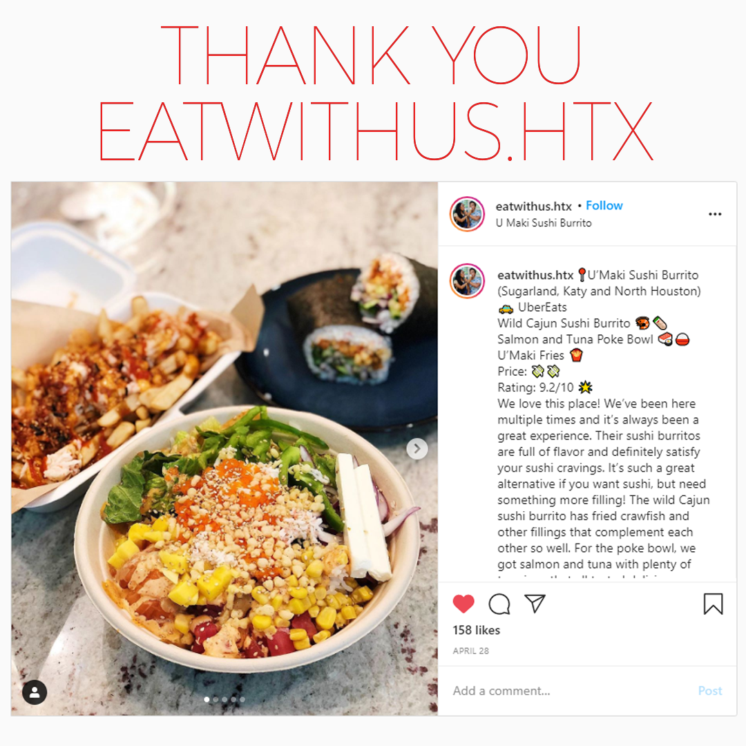 U'Maki Sushi Burrito 98 W Grand Pkwy S #160, Katy