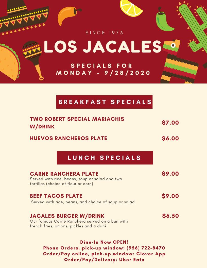 Los Jacales Mexican Restaurant 620 Guadalupe St, Laredo