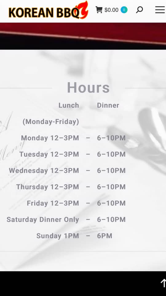 Korean BBQ 3910 E Del Mar Blvd #304, Laredo