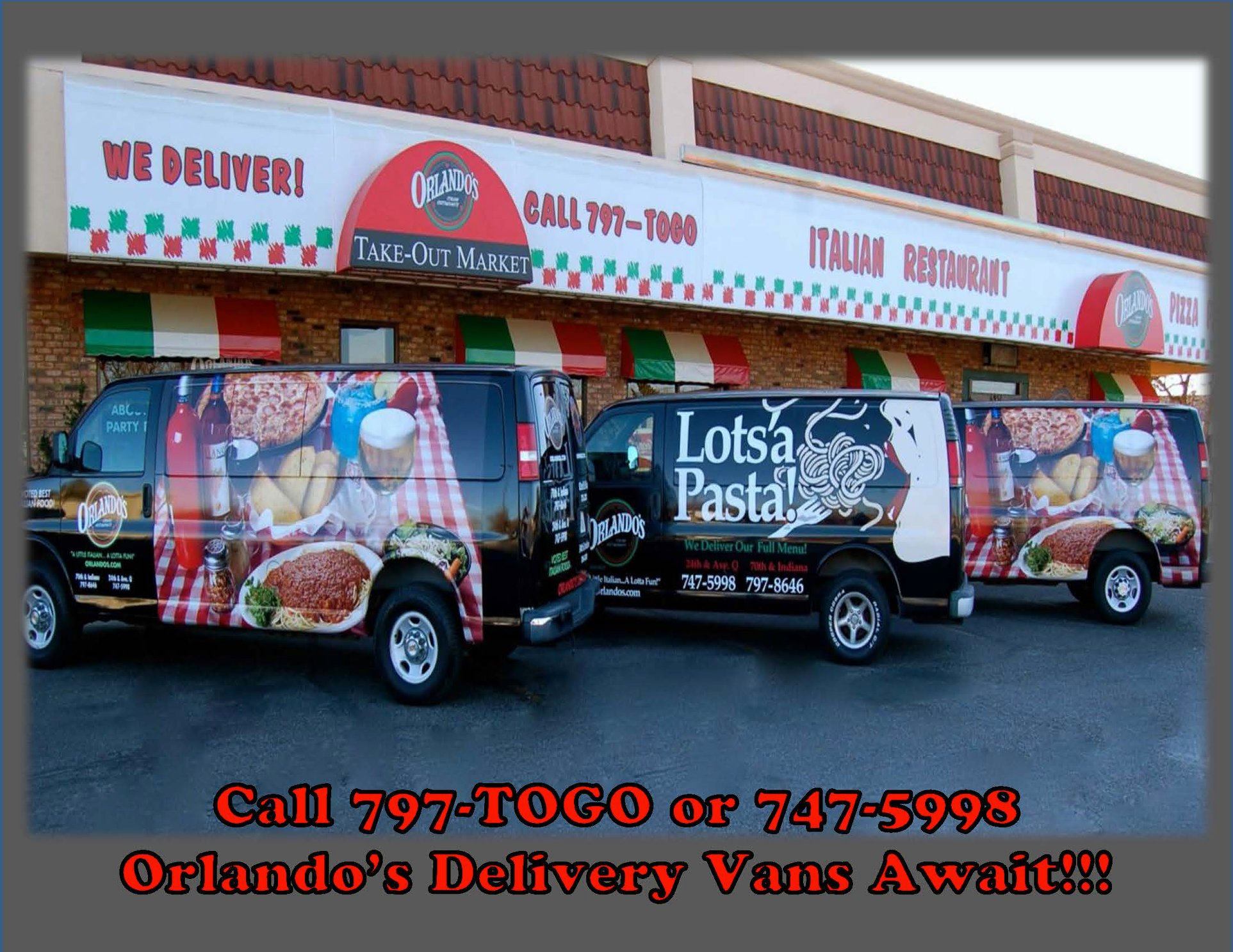 Orlando's Take-Out & Delivery Market 6941 Indiana Ave, Lubbock
