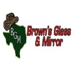 Brown Glass & Mirror