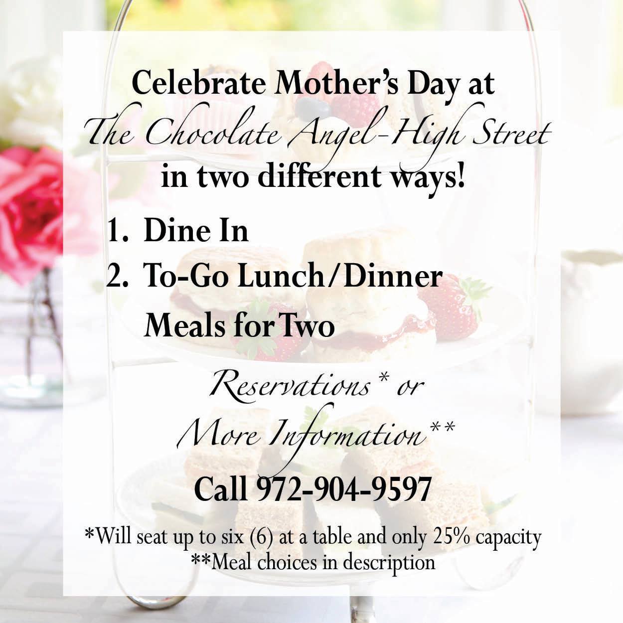 Chocolate Angel Cafe & Tea Room 800 Central Expy, Plano
