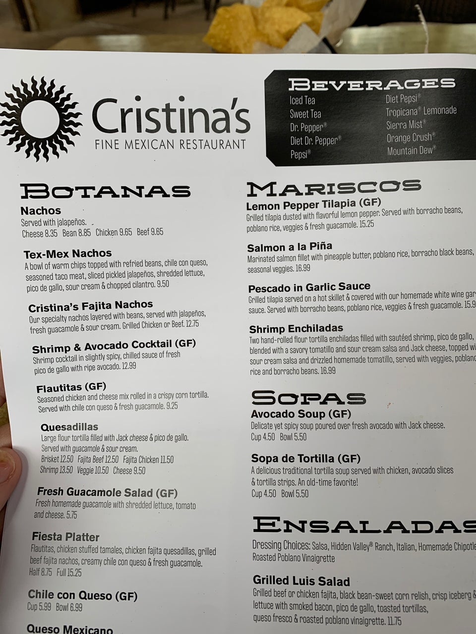 Cristina's Fine Mexican Restaurant 8300 Preston Rd #100, Plano