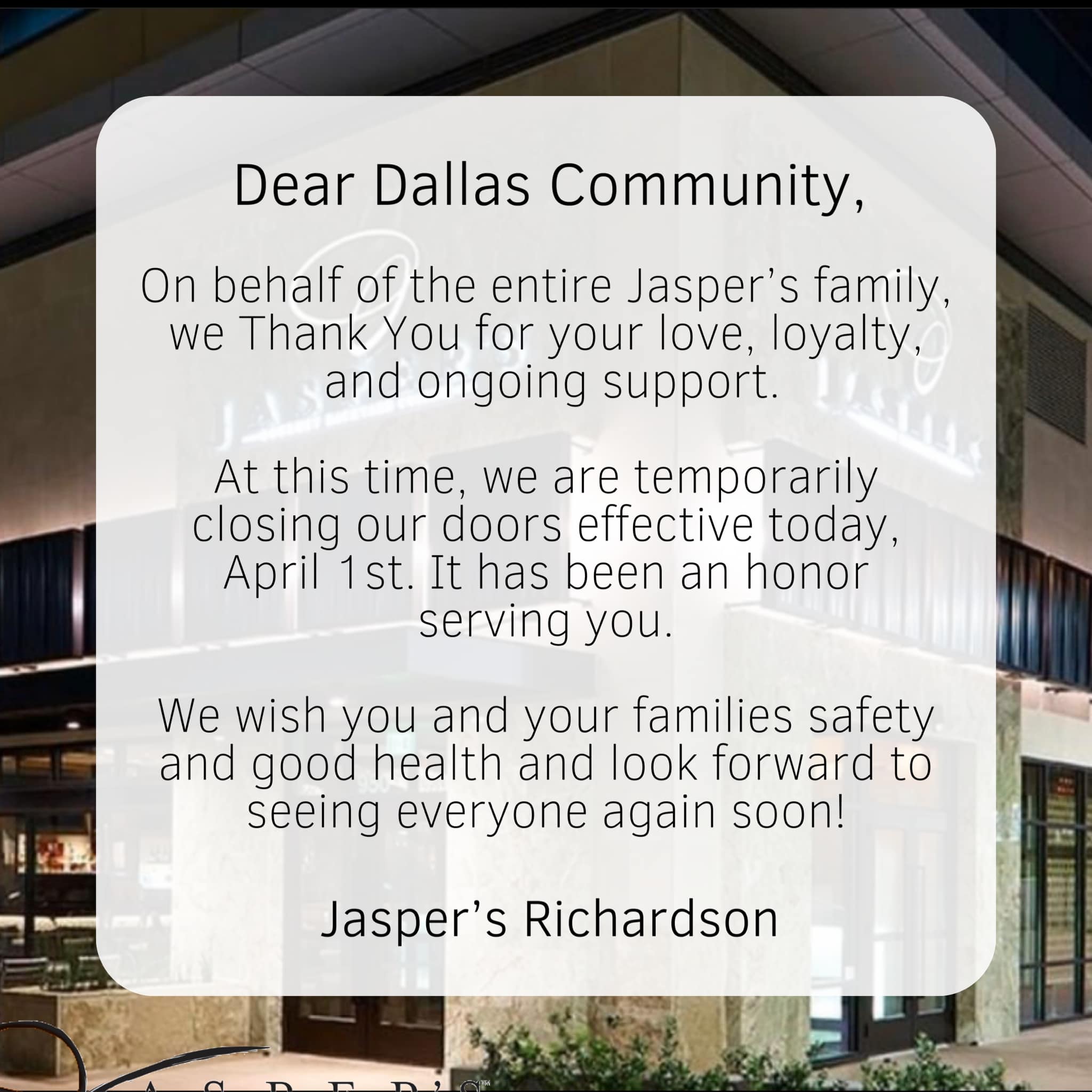 Jasper's Richardson 1251 State St #950, Richardson