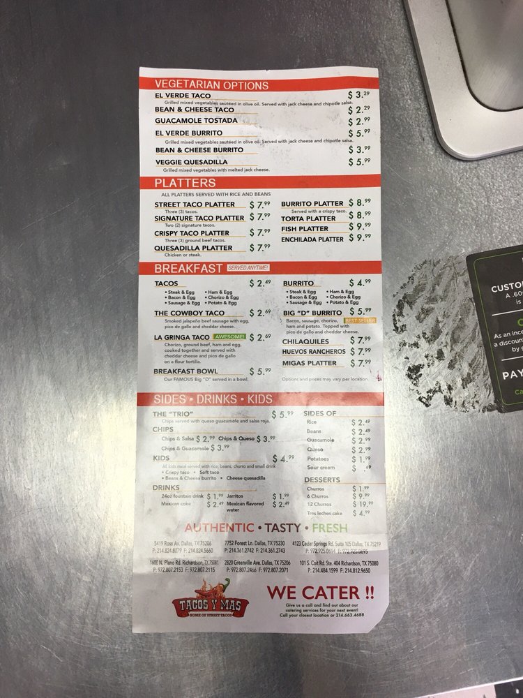 Tacos Y Mas Plano Rd 1600 N Plano Rd, Richardson