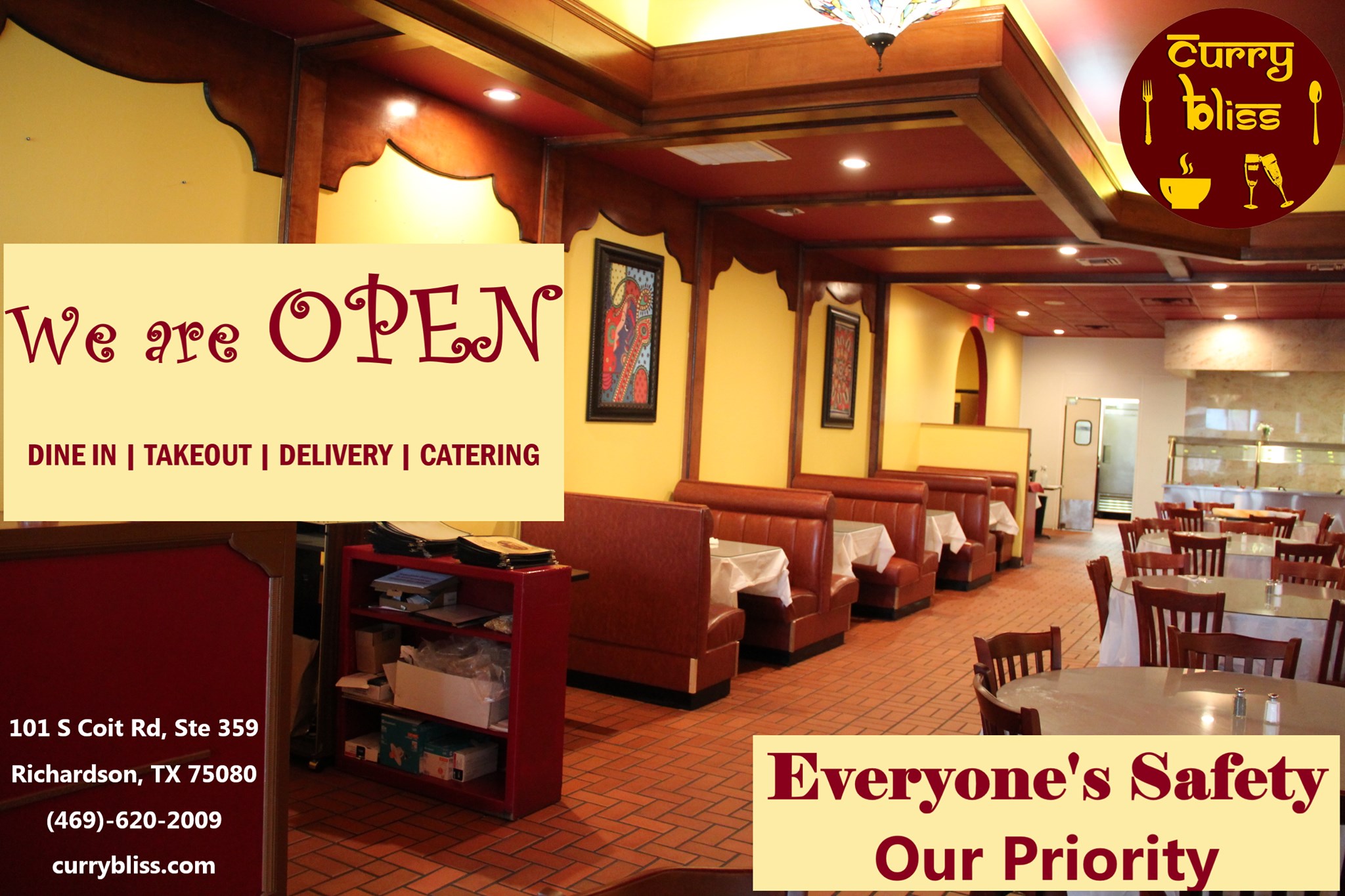 Curry Bliss - Indian Restaurant & Banquet 101 S Coit Rd Suite 359, Richardson